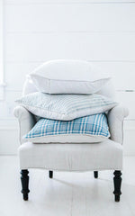 Vintage French Linen Upholstered Chair with French Linen Slipcover