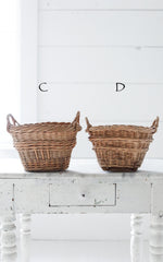 Petite Vintage French Grape Basket