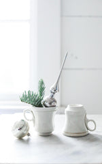 Pair of Vintage French Ironstone Cups